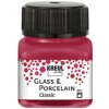 KREUL farby na sklo, keramiku a porcelán 20ml Farba: Garnet red