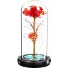 Verk 26112 LED ruža v sklenenej váze červená