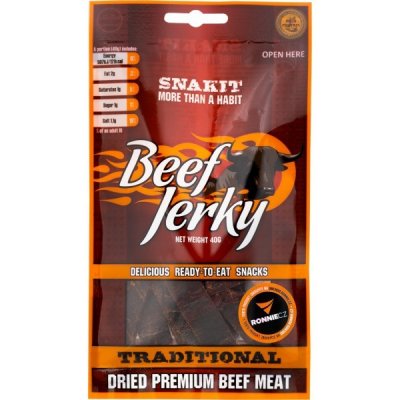 Snakit Sušené mäso Beef Jerky tradičné 40 g
