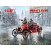 ICM Ford T 1914 Fire Truck with Crew 1/24
