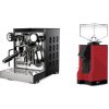 Rocket Espresso Appartamento TCA, black/black + Eureka Mignon Silenzio, BL ferrari red