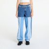 Džínsy adidas x KSENIASCHNAIDER Patchwork Straight Leg Jeans Indigo Denim / Medium Blue Denim / Light Denim 25 25