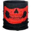 Multifunkčná šatka Skull čierno-červená