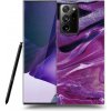Picasee silikónový prehľadný obal pre Samsung Galaxy Note 20 Ultra - Purple glitter
