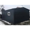 Plechová garáž 4×6 m so sedlovou strechou farba RAL 7016 - MODERN