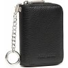 Kompaktná unisex kožená peňaženka Miss Lulu Doran - čierna
