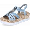 Dámske sandále RIEKER V39G9-10 modrá S3 40