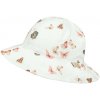ESITO Dievčenské biely klobúk mušelín Motýlik