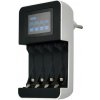Solight nabíjačka s LCD displejom, AC 230V, 450mA, 4 kanály, AA/AAA, riadená mikroprocesorom (DN25) [DN25]