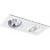 RENDL zápustné svietidlo PASADENA G53 SQ II biela 12V G53 2x50W R12703