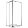 KOLO GEO rohový sprchový kút 80x80x190, Reflex,Posuv.d,StriebroLesk,ČíreSk GEB 560.112.00.3