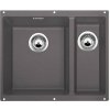 Granitový drez Blanco SUBLINE 340/160 U Sivá skala, ľavý, bez tiahla