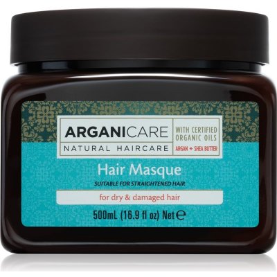 Arganicare Argan Oil & Shea Butter Hair Masque hydratačná a vyživujúca maska pre suché a poškodené vlasy 500 ml