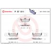 Sada brzdových platničiek, vždy 4 kusy v sade BREMBO P 37 011 (P37011)