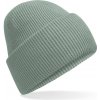 Beechfield Čepice Recycled B385R s manžetou, pletená COT53385Ro5099-dusty green UNI Zelená dusty