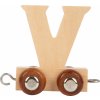 small foot Drevený vláčik vláčikodráhy abeceda písmeno V
