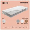 Benab Matrac zo studenej peny Benab King Matrac 90 x 195 cm H3 / H5 tvrdosť 20 cm výška Matrace zo studenej peny, Strieborná, Kokos, HR, PUR, 7 zón, Profilácia