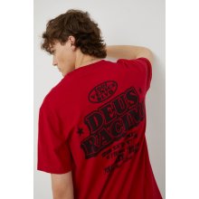 Deus Ex Machina tričko s potlačou červené