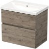Kúpeľňová skrinka s umývadlom DAXX 70 cm dub wellington DA 70 2Z D370