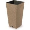 PROSPERPLAST Kvetináč FURU SQUARE ECO WOOD 30cm naturo