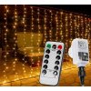 Vianočný svetelný záves - 3x6 m, 600 LED, teple biely