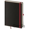 Helma 365 Linajkový zápisník Black Red A5 (L)