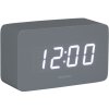 Dizajnové LED hodiny s budíkom 5983GY Karlsson 10cm