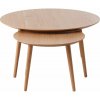 Unique Furniture Adda 88 cm dub prírodný 2 ks