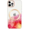 AppleKing transparentný kryt so vzorom vodových farieb a MagSafe pre iPhone 12 Pro Max - červený - možnosť vrátiť tovar ZADARMO do 30tich dní
