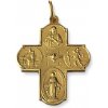 Zlatý prívesok krížik