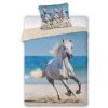 Javoli Posteľná bielizeň 140 x 200 cm / 70 x 90 cm bavlna - kôň na pláži