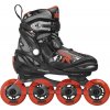 Roces - Moody TIF - Black/Sport Red - nastavitelné in-line brusle Velikost (brusle): 36 - 40