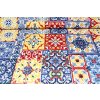 Dekoračná látka Bavlna Viacfarebná Majolika, š. 140 cm Viacfarebná Vzorka látky (10x10 cm +/-1 cm)
