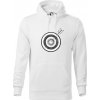 Terč na lukostreľbu - Mikina pánska Cape s kapucňou - L ( Biela )