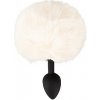 You2toys Fluffy Tail (White), análny kolík so zajačím chvostíkom
