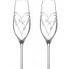 Dekorant Svadobné poháre na šampanské Aphrodite s krystaly Swarovski 2KS VARIANTA 2