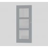 Interiérové dvere DRE Estra 4 posuvné 80 cm šedá matná posuvné ESTRA4SM80PO