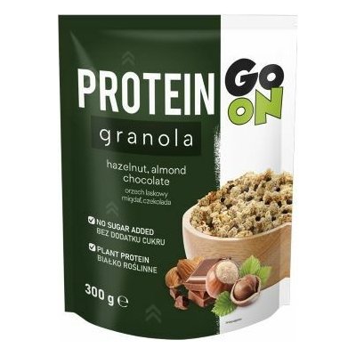 Vieste Go On Proteinová granola s ovocem lískový ořech, mandle, čokoláda 300 g