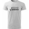 Narodeniny odmocniny 50 - Tričko extra veľké (5-8XL) - 5XL ( Svetlosivý melír )