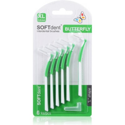 SOFTdent Butterfly XL medzizubná kefka 0,8 mm 6 ks