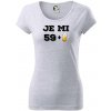 Je mi 60 pivo - Dámske tričko Pure - XL ( Svetlosivý melír )