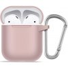 Blueo - Liquid Silicone ochranné puzdro pre AirPods 1 - pieskovo ružové