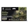Farby Vallejo sada Russian Greens 8x17 ml