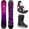 Raven Destiny dámsky snowboard + Raven Fastec FT360 black/fuchsia viazanie + Gravity Aura Atop black obuv - 148 cm + M (EU 39-42)