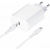 Forcell nástenná nabíjačka s konektorom USB typu C a káblom typu C - 3A 25W s funkciou nabíjania PD a QC 4.0