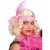 Charlestonová parochňa s čelenkou a perím blond