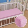 Detské froté napínacie prestieradlo do postieľky FR-008 Ružová lila 60 x 120 x 10 cm - do postieľky