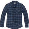 Vintage Industries flanelová košela Riley royal check