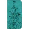 Diárové puzdro na Motorola Moto G13/G23/G53 MEZZO kvety zelené