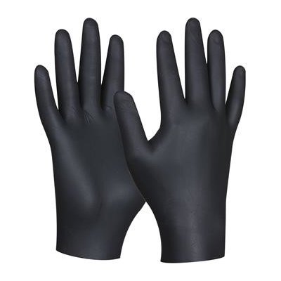 GEBOL jednorázové rukavice Black Nitril, nepudrované, EN455, vel. M, 80 ks